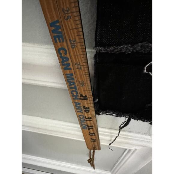 NWOT MEN'S KODY PHILLIPS FOR MNML LA BLACK JEANS RAW EDGE PATCHES SIZE 34 30 - Picture 4 of 8